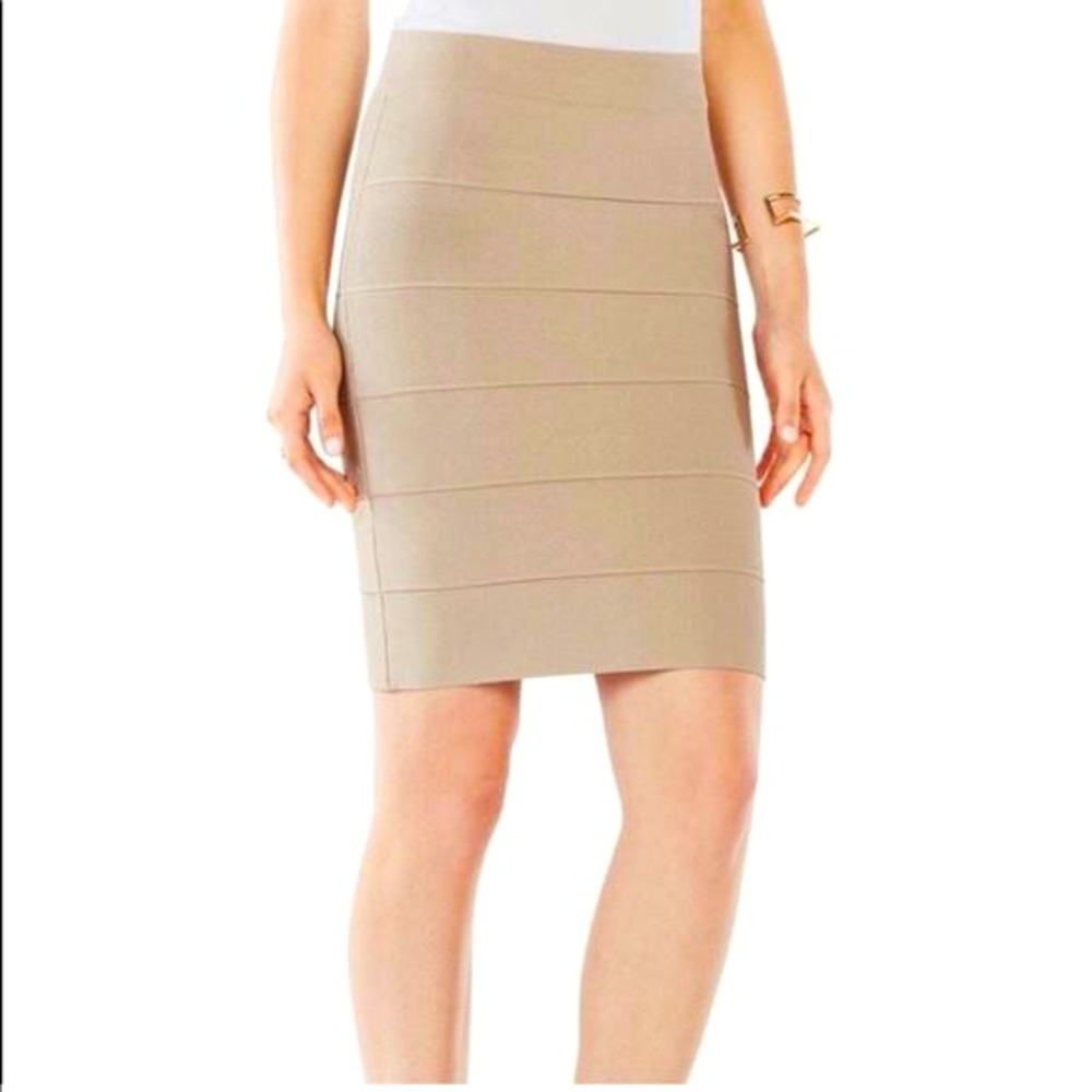 BCBGMaxAzria Pencil Skirt - Khaki XS